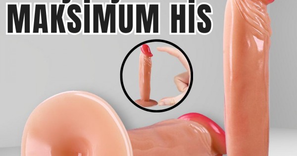 Büyük Güçlü Vantuzlu 19 CM 20 CM Realistic Dokuda Dildo