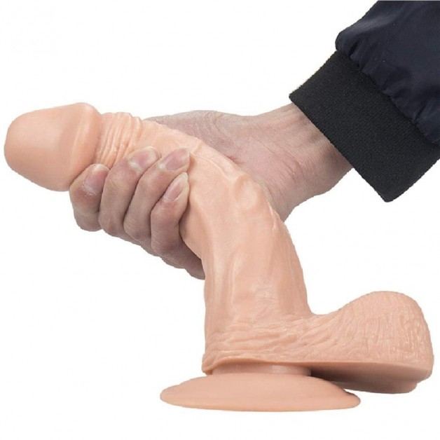 19 Cm 20 Cm Ten Dokusunda Testisli Dildo